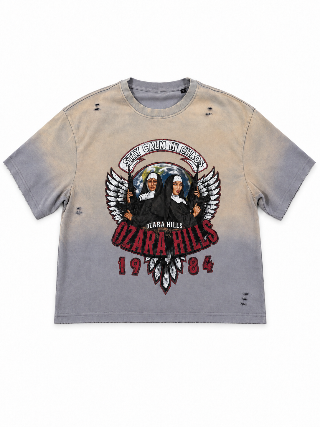 Sand Grey Nun Gun Tee
