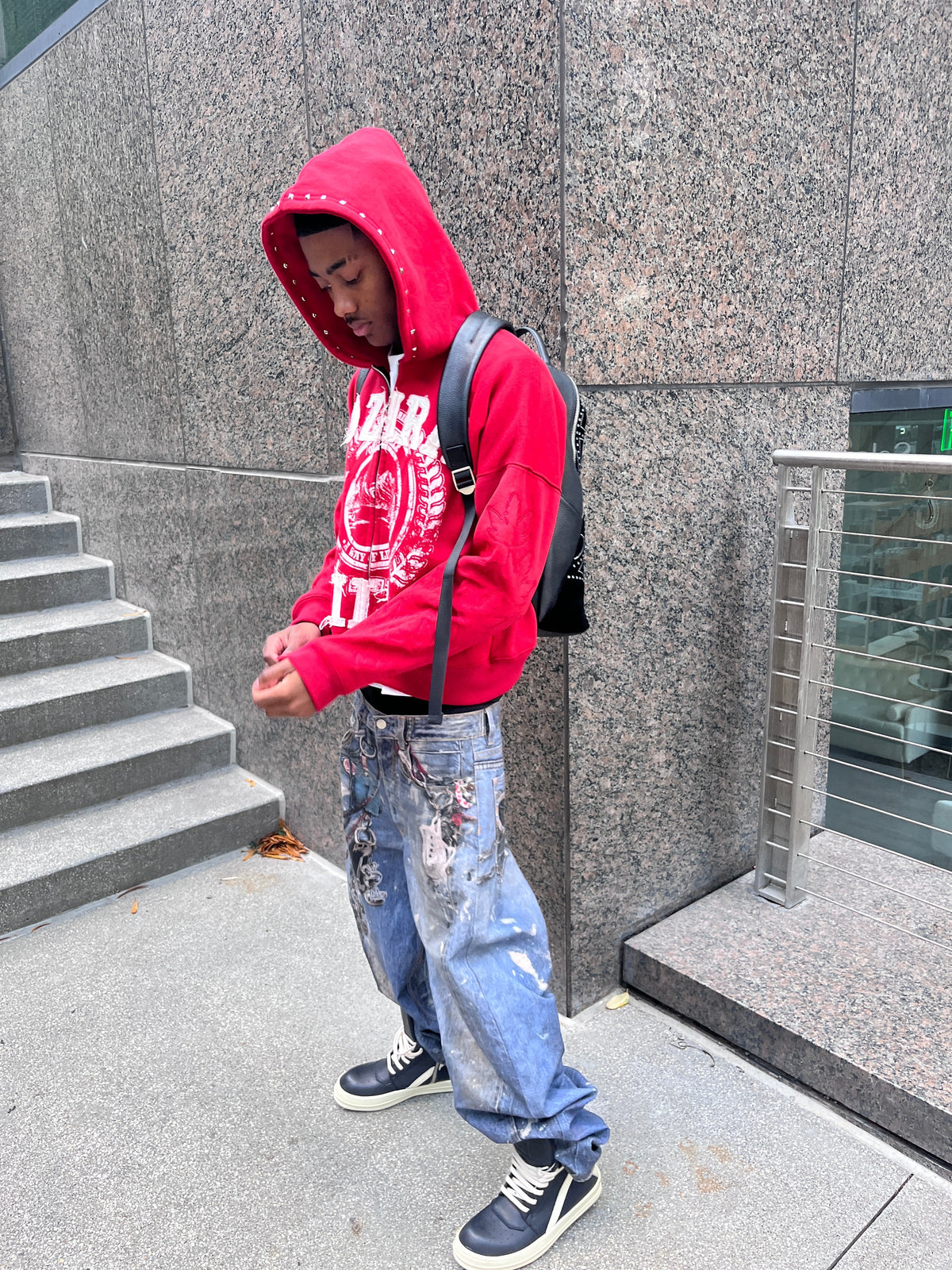 OG OZARA HILLS RED ZIP UP
