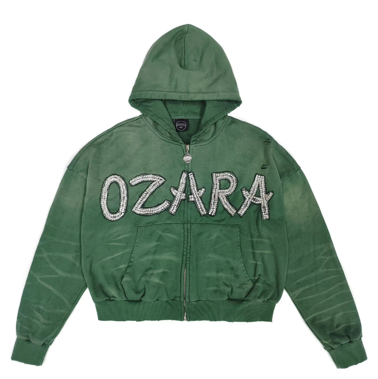 "WAVE" GREEN ZIP UP
