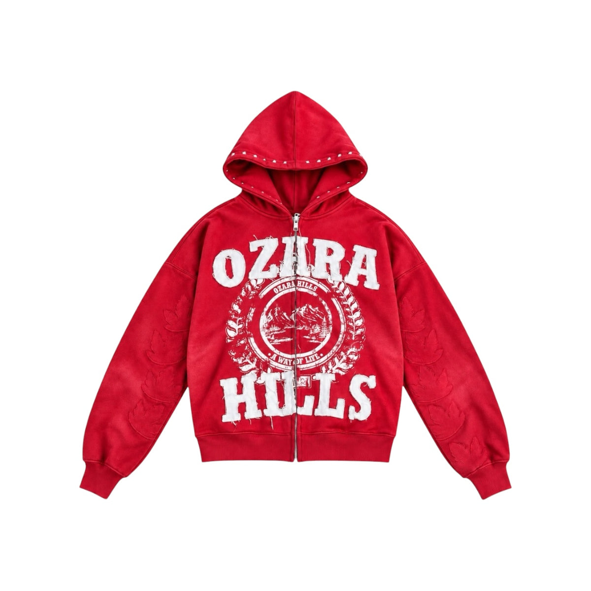 OG OZARA HILLS RED ZIP UP