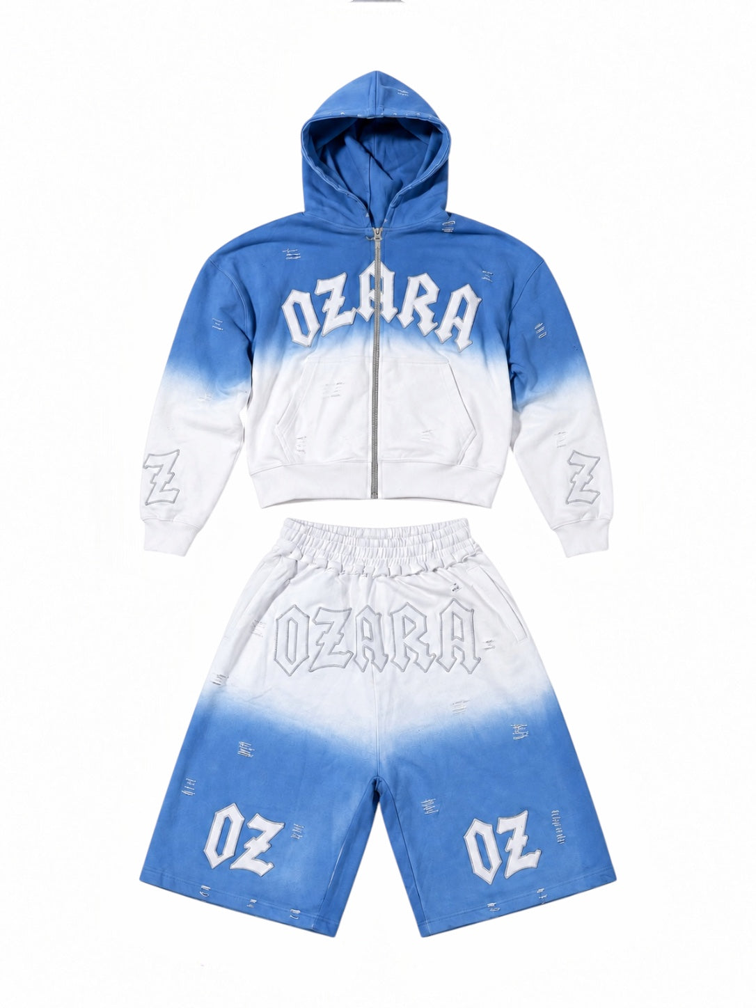 BLUE TWO TONED OMBRÉ SET