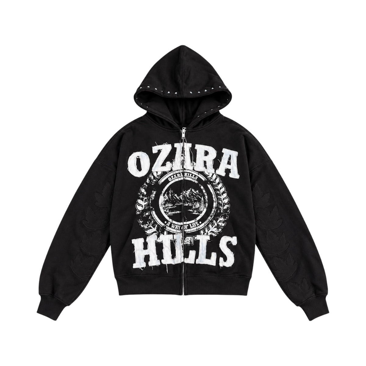 OG OZARA HILLS BLACK ZIP-UP