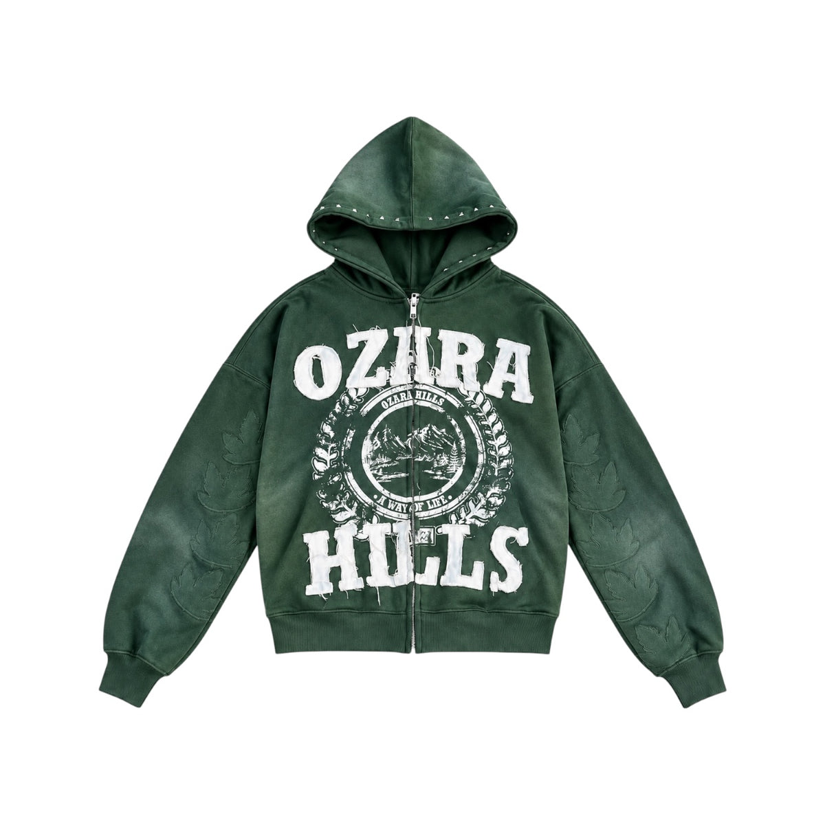 OG OZARA HILLS GREEN ZIP UP