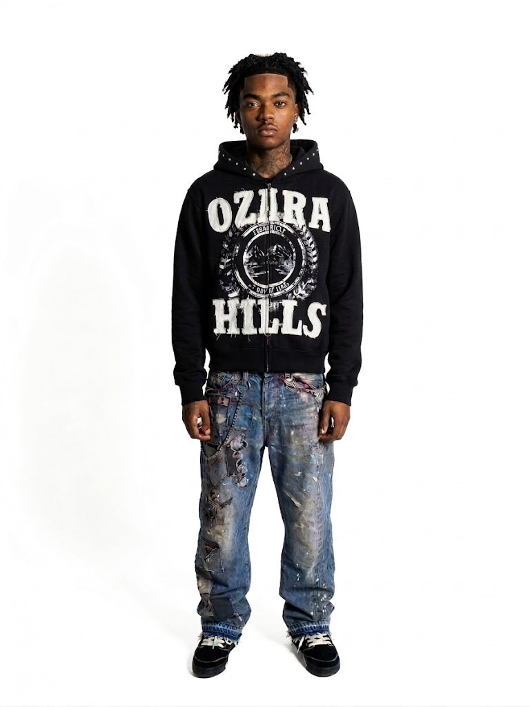 OG OZARA HILLS BLACK ZIP-UP