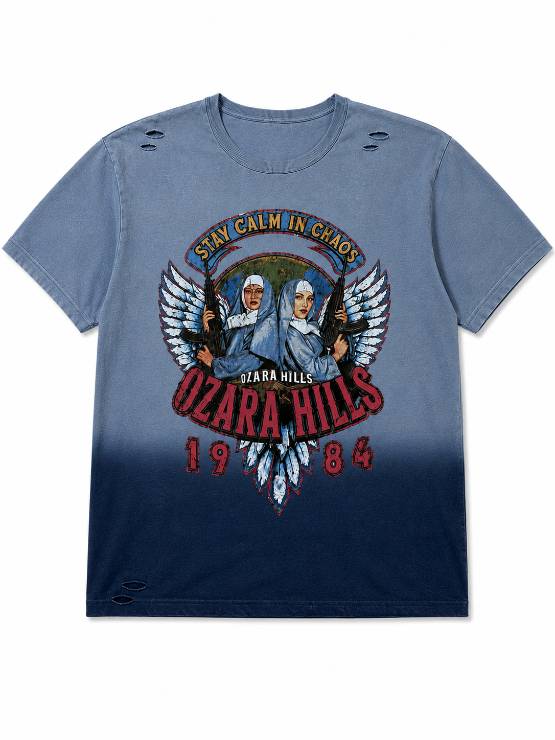 Two Toned Nun Gun Tee