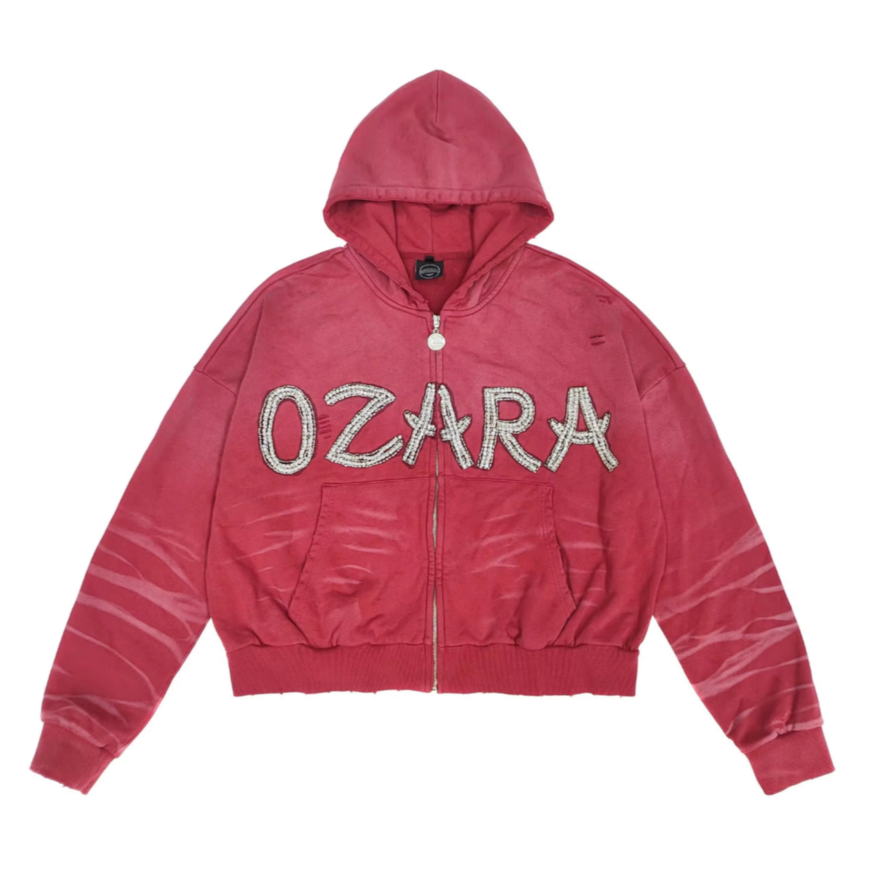 "WAVE"RED ZIP UP