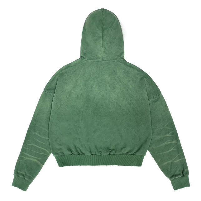 "WAVE" GREEN ZIP UP